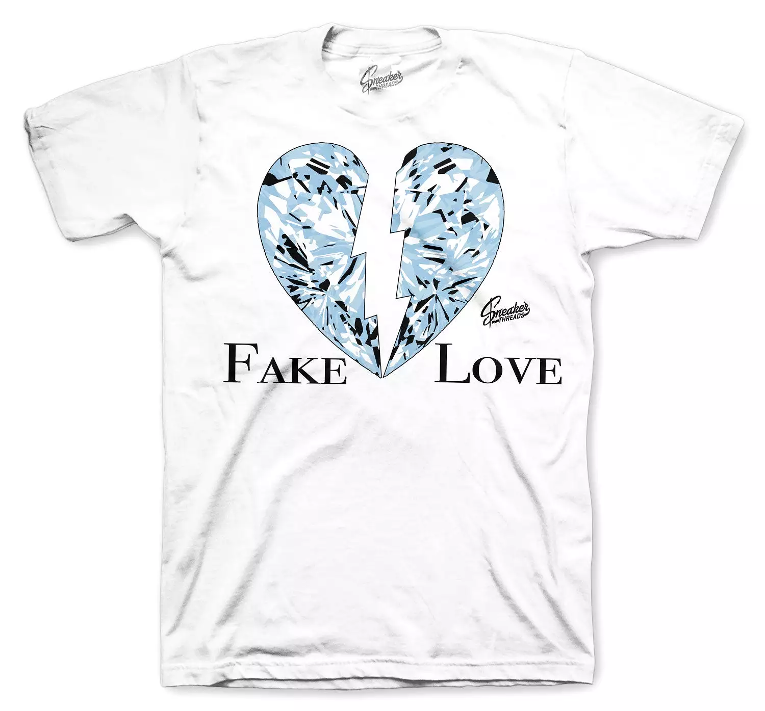 700 Blue Tint Shirt - Love - White