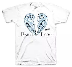 700 Blue Tint Shirt - Love - White