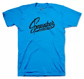 700 Bright Cyan Shirt - ST Logo - Cyan