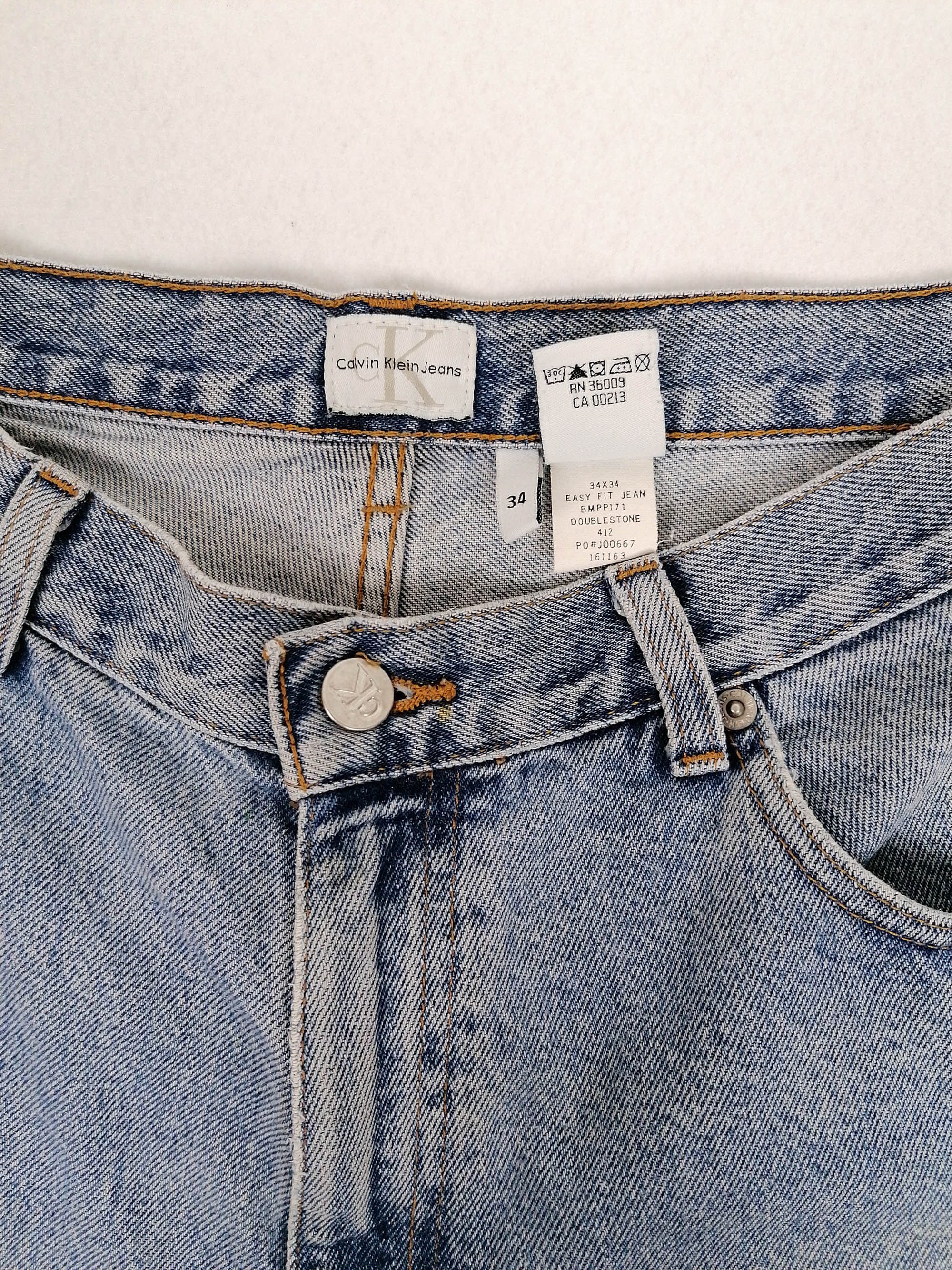 90's CK Jeans Cut-off Shorts ~ W 34