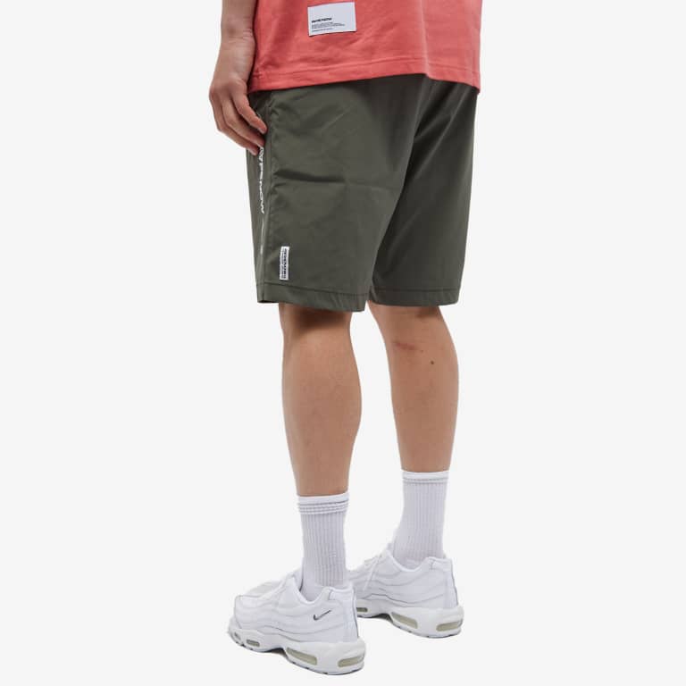 AAPE By Bathing Ape Now Badge Nylon Shorts Khaki [6947]