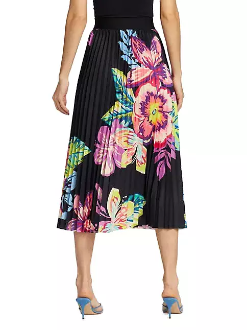 Acid Hawaii Pleated Skirt