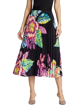 Acid Hawaii Pleated Skirt