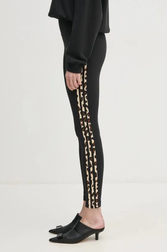 adidas Originals leggings Leopard Legging women's black color with an application IW8471