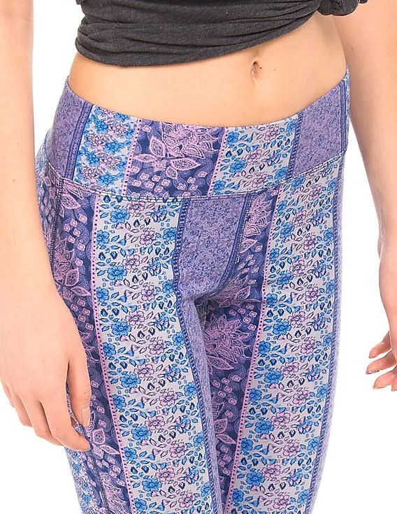 Aeropostale Elasticized Waist Printed Leggings