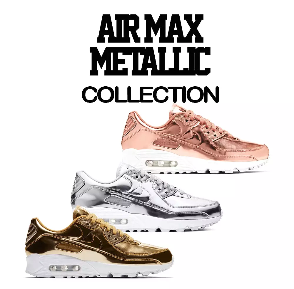 Air Max 90 Metallic Gold Sweater - Living Life - White