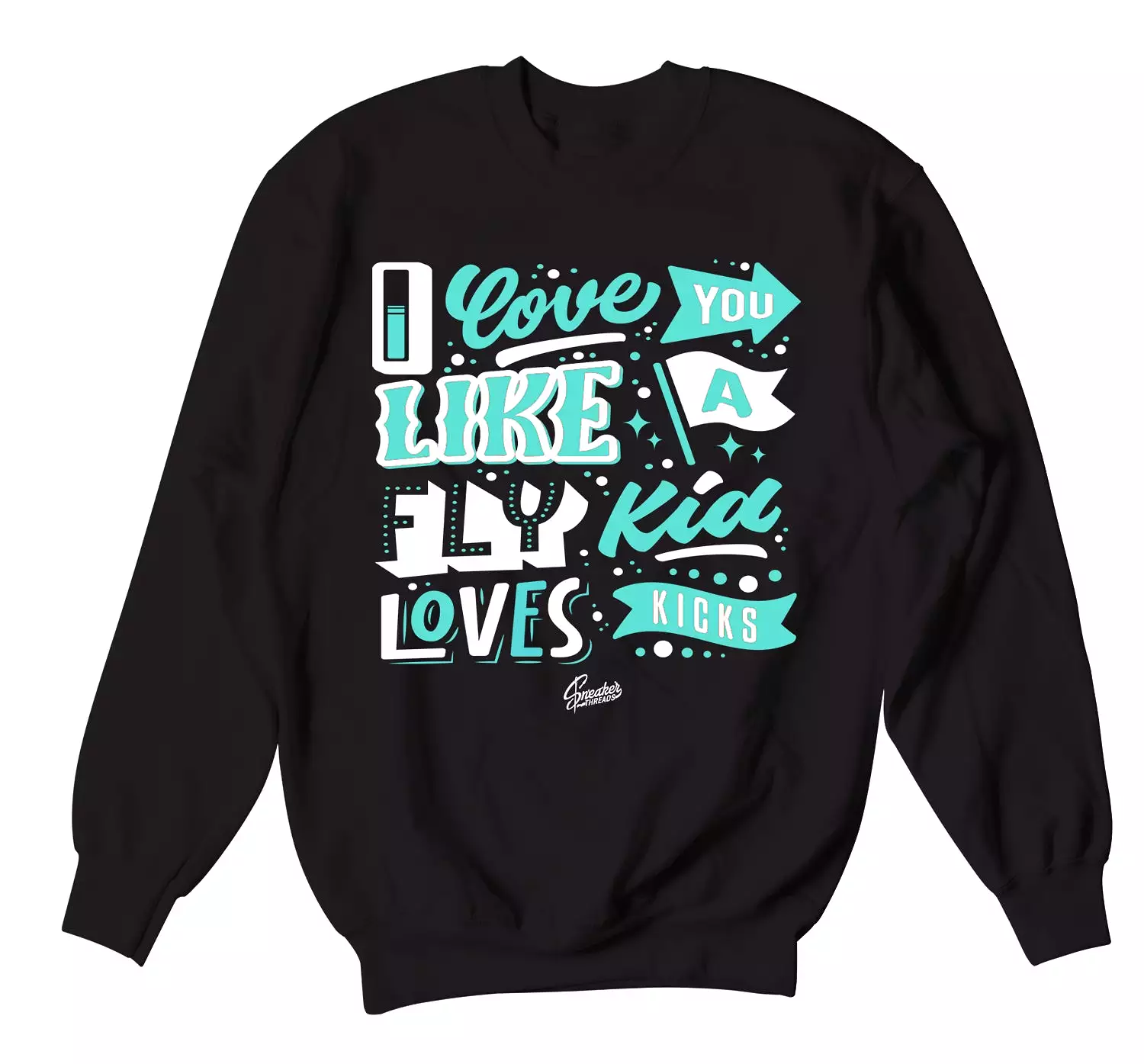 Air Max 90 Turquoise Sweater - Love Kicks - Black