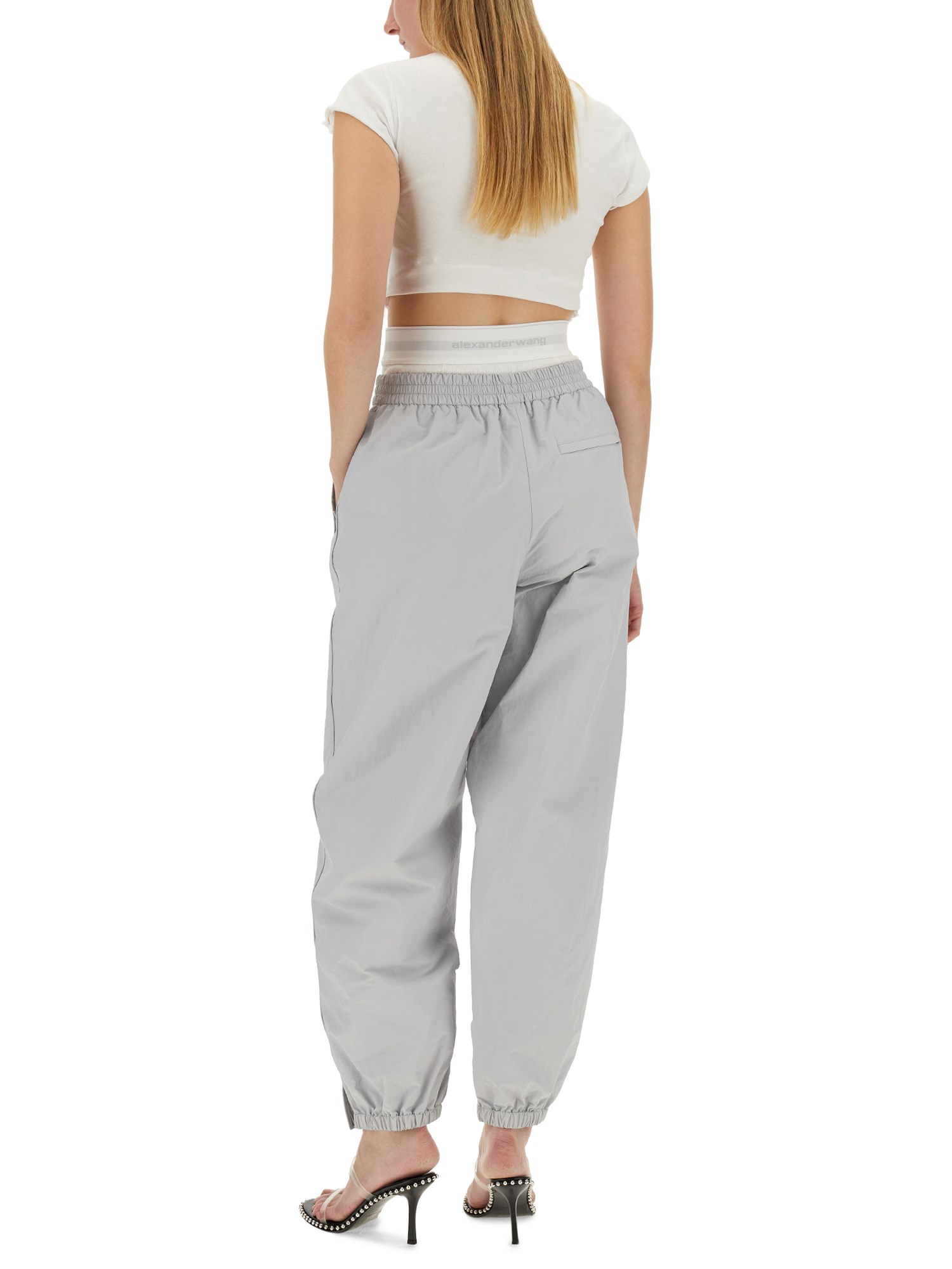 ALEXANDER WANG    SPORTS PANTS WITH INTEGRATED LOGO UNDERWEAR