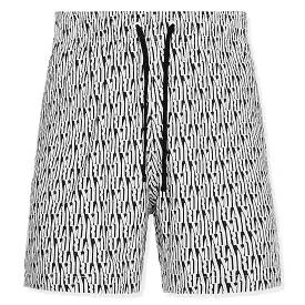 Amiri All Over Amiri Black Alabaster Swim Shorts