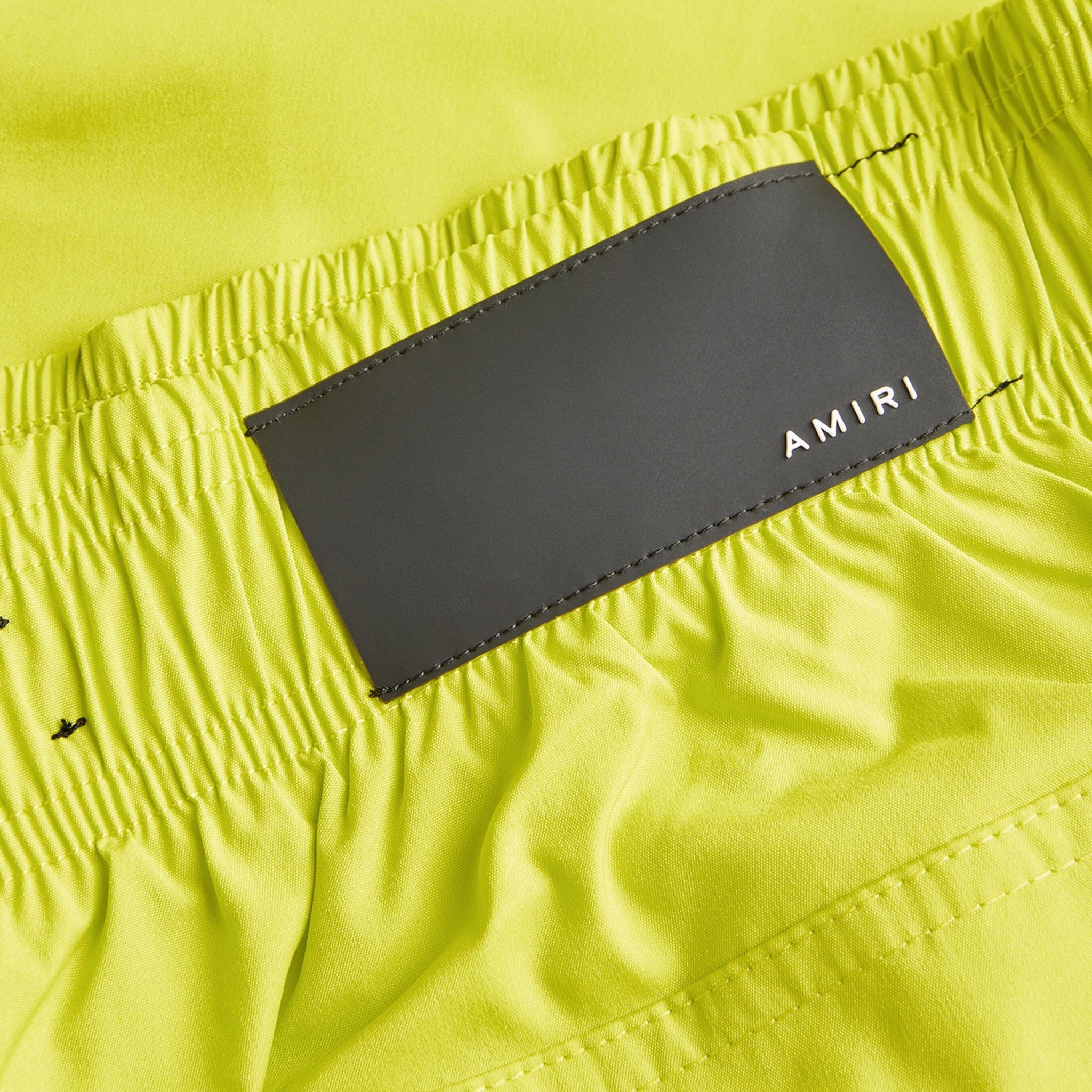 Amiri Ma Bar Logo Swim Shorts Lime