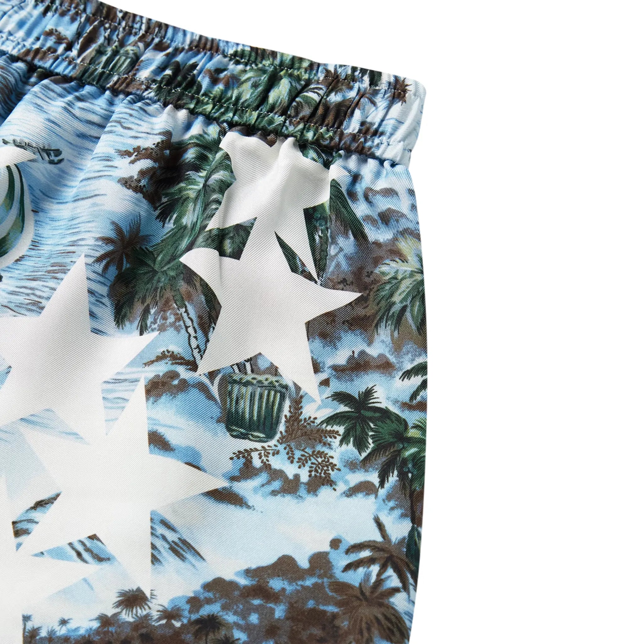 Amiri Tropical Star Blue Swim Shorts