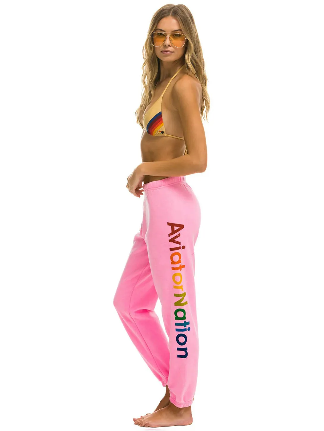 Aviator Nation Sweatpant - Neon Pink