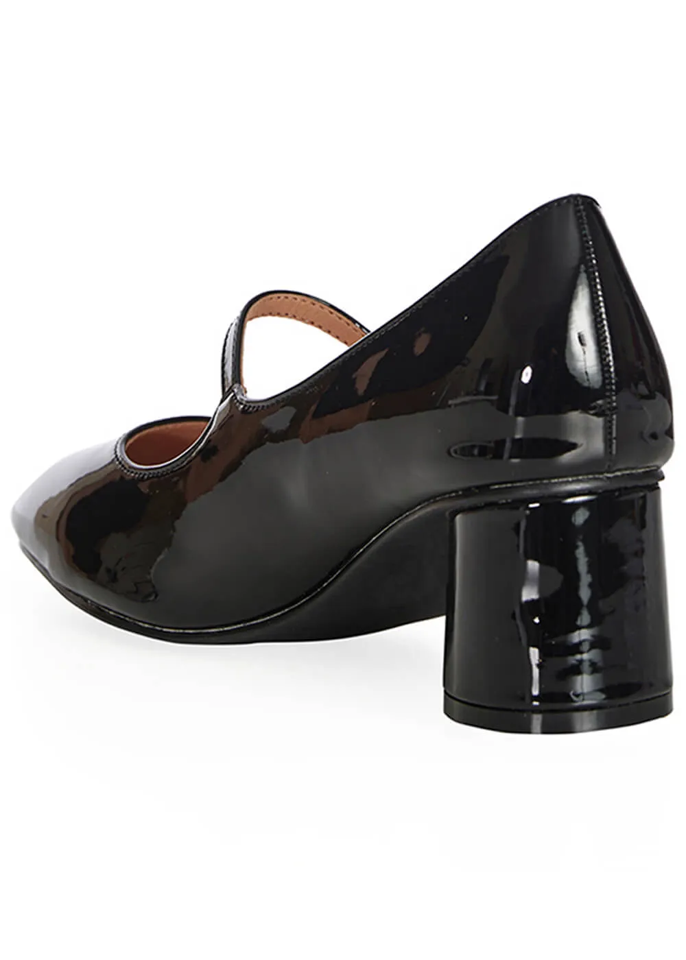 Banned Annie Patent Mary Jane 60's Pumps Black