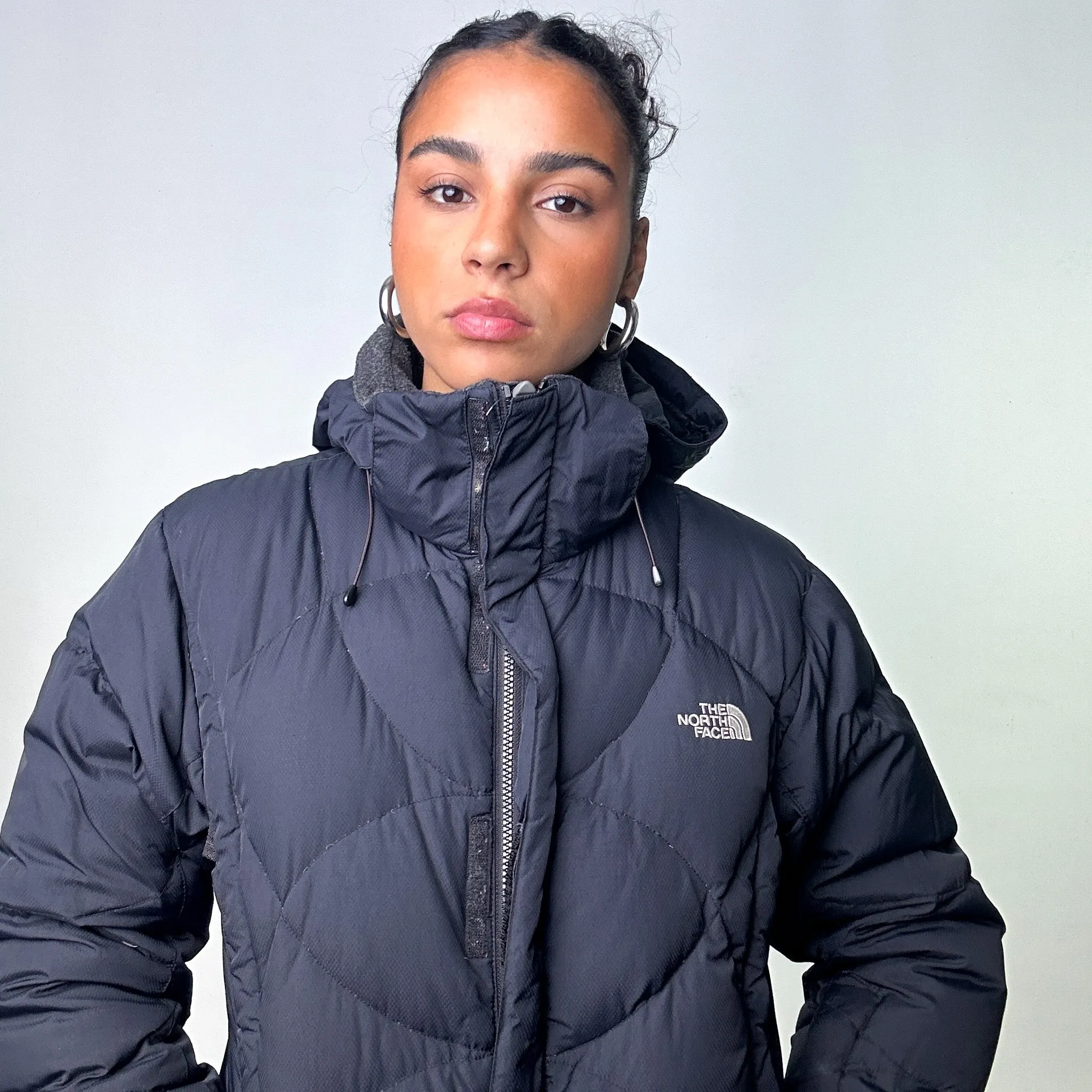 Black The North Face 600 Puffer Jacket Coat (M)