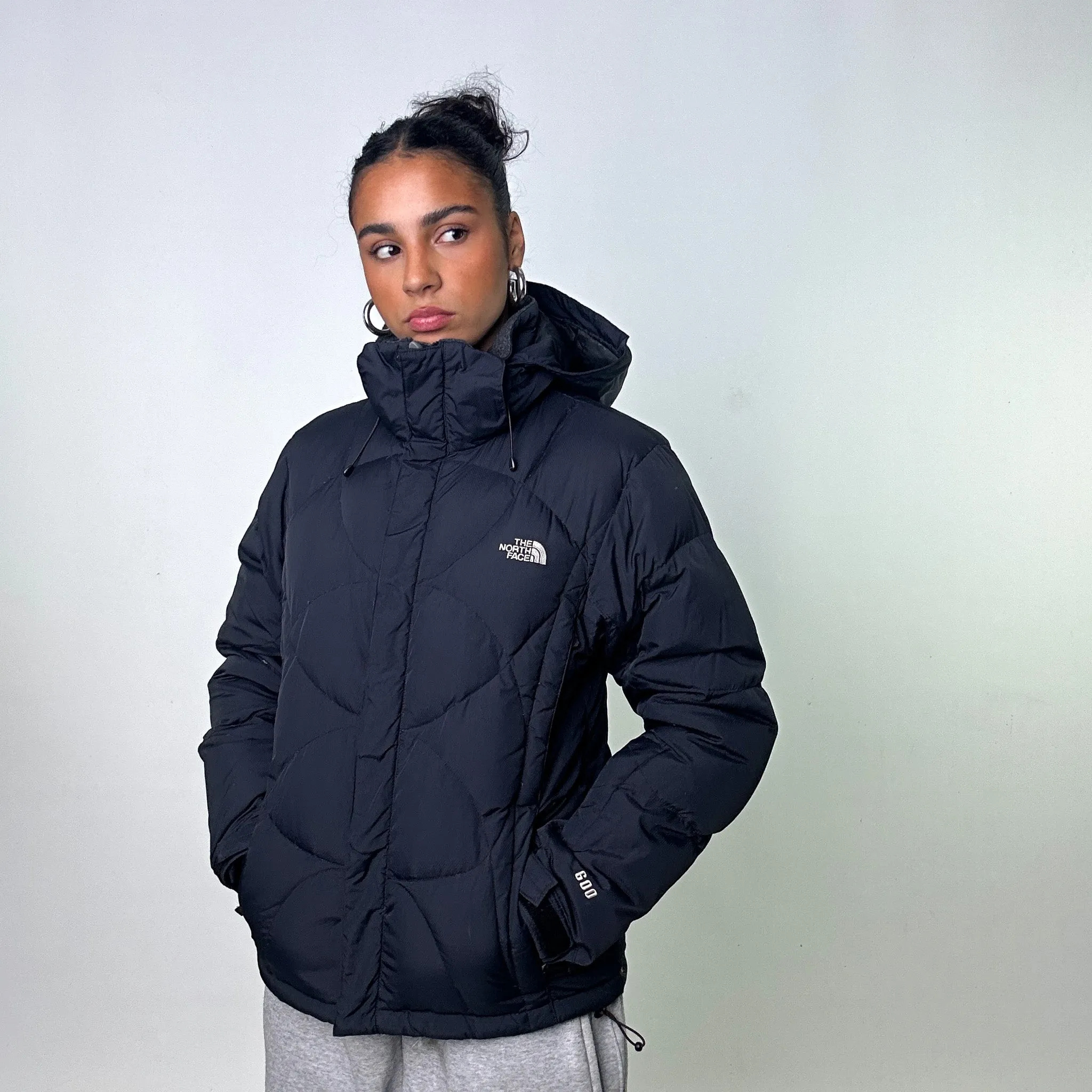 Black The North Face 600 Puffer Jacket Coat (M)