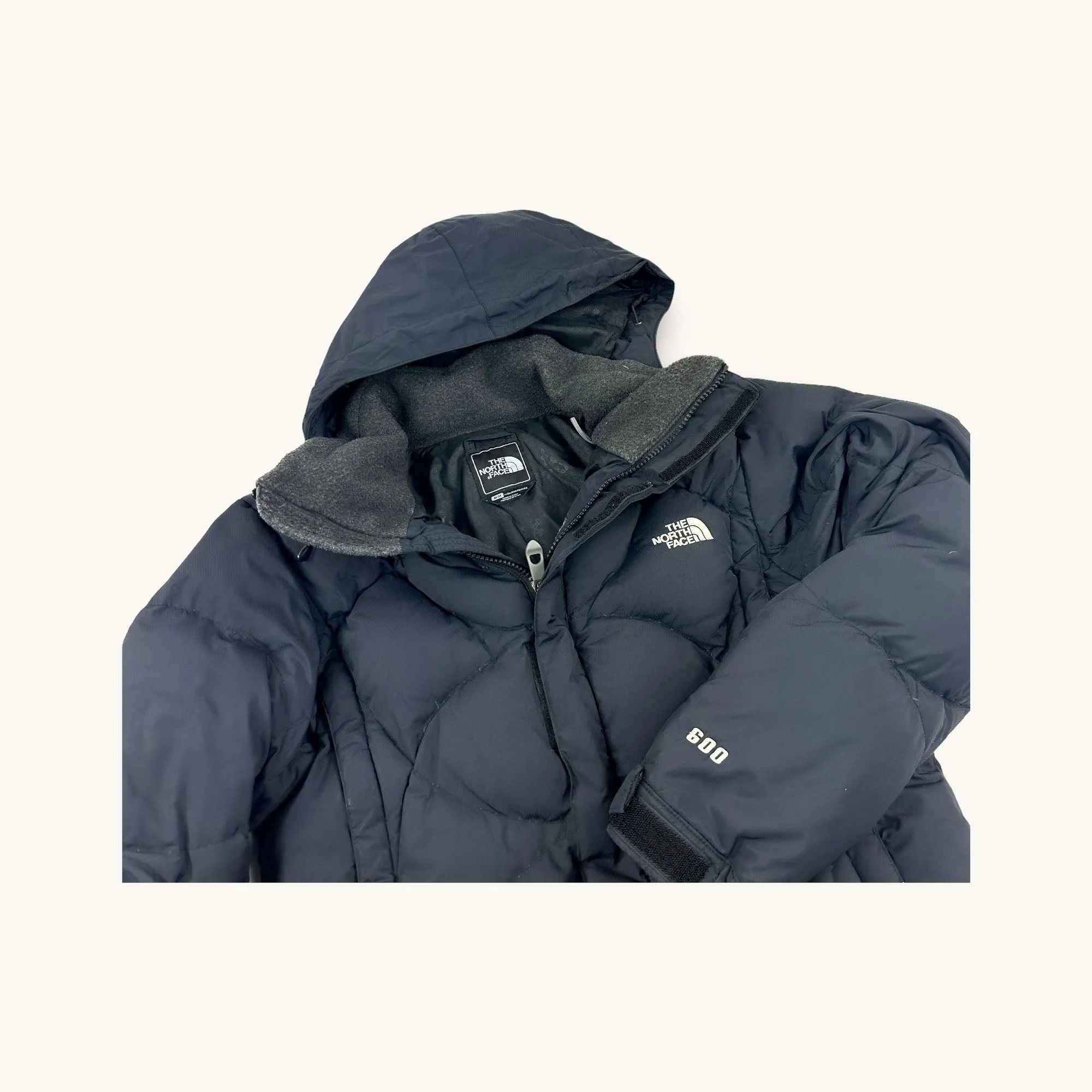 Black The North Face 600 Puffer Jacket Coat (M)