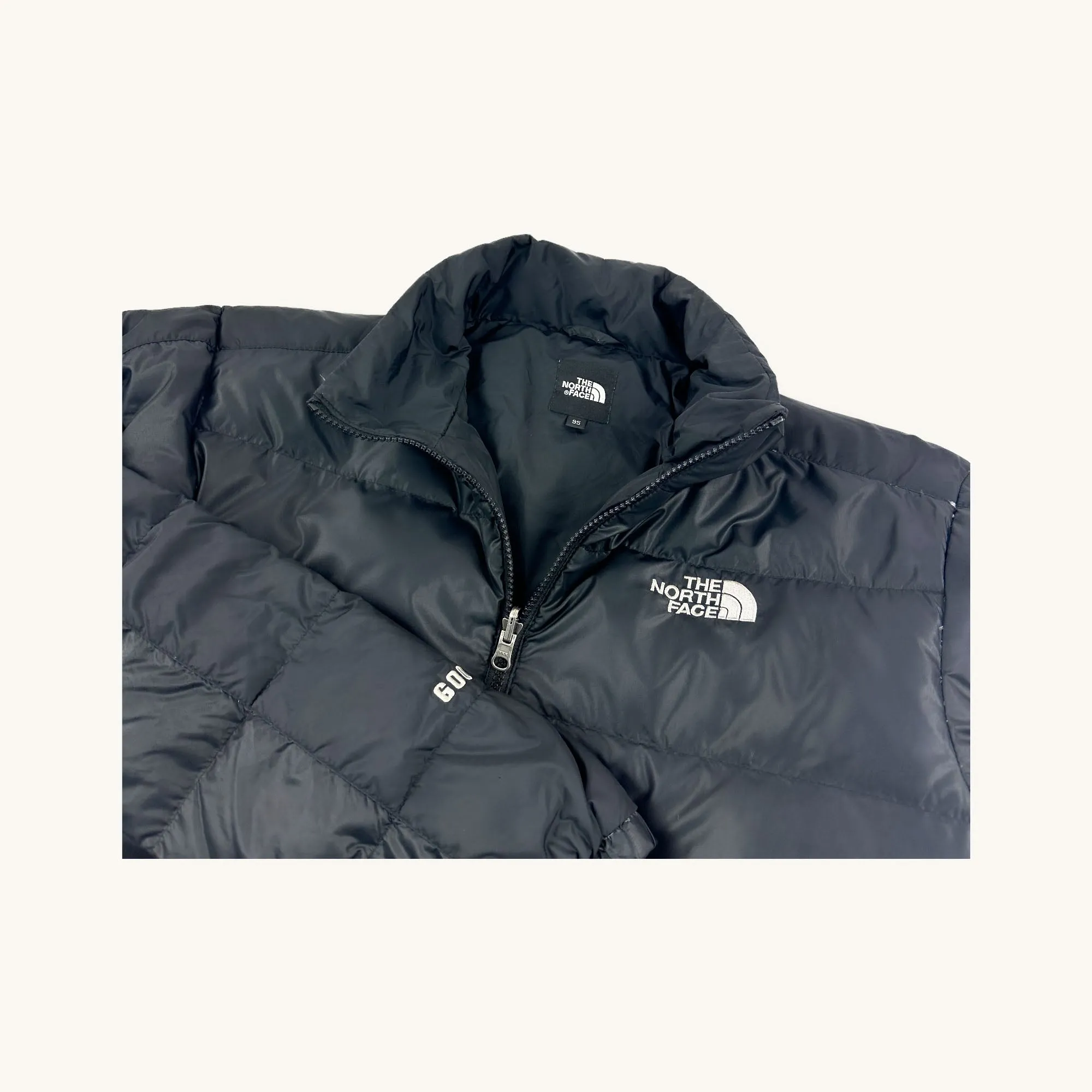 Black The North Face Nuptse 600 Puffer Jacket Coat (S)