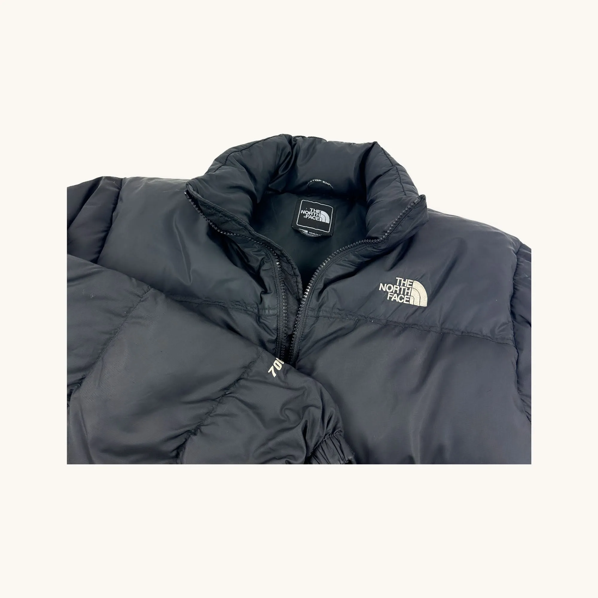 Black The North Face Nuptse 700 Puffer Jacket Coat (S)