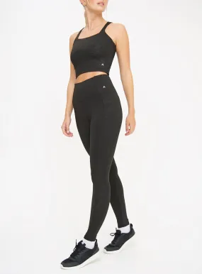 Buy Active Black Leopard Embossed Leggings XL | Sports leggings | Tu