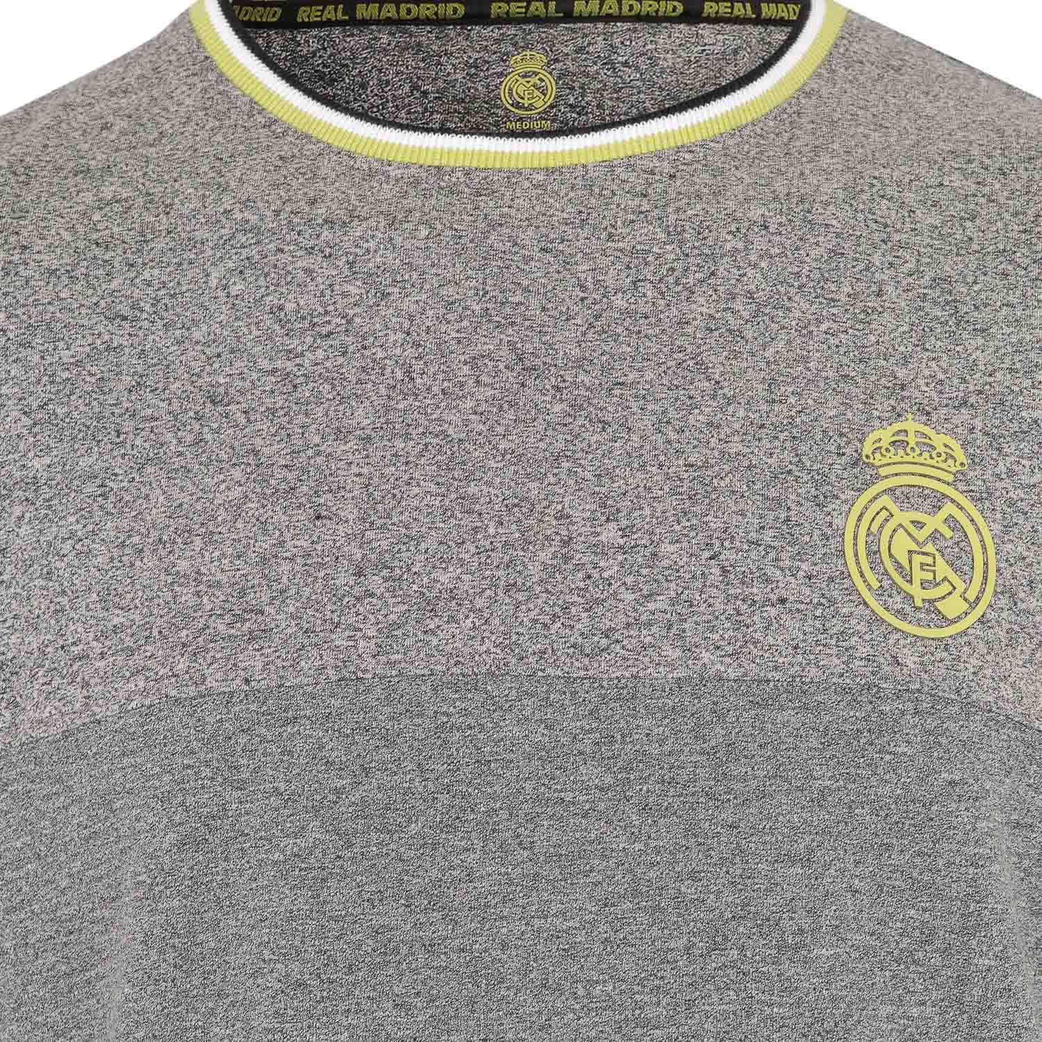 Camiseta Hombre Gris/Lima Real Madrid