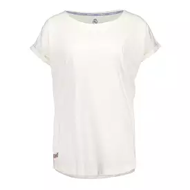 Camiseta Mujer Real Madrid Ladies Vintage Blanco Crema