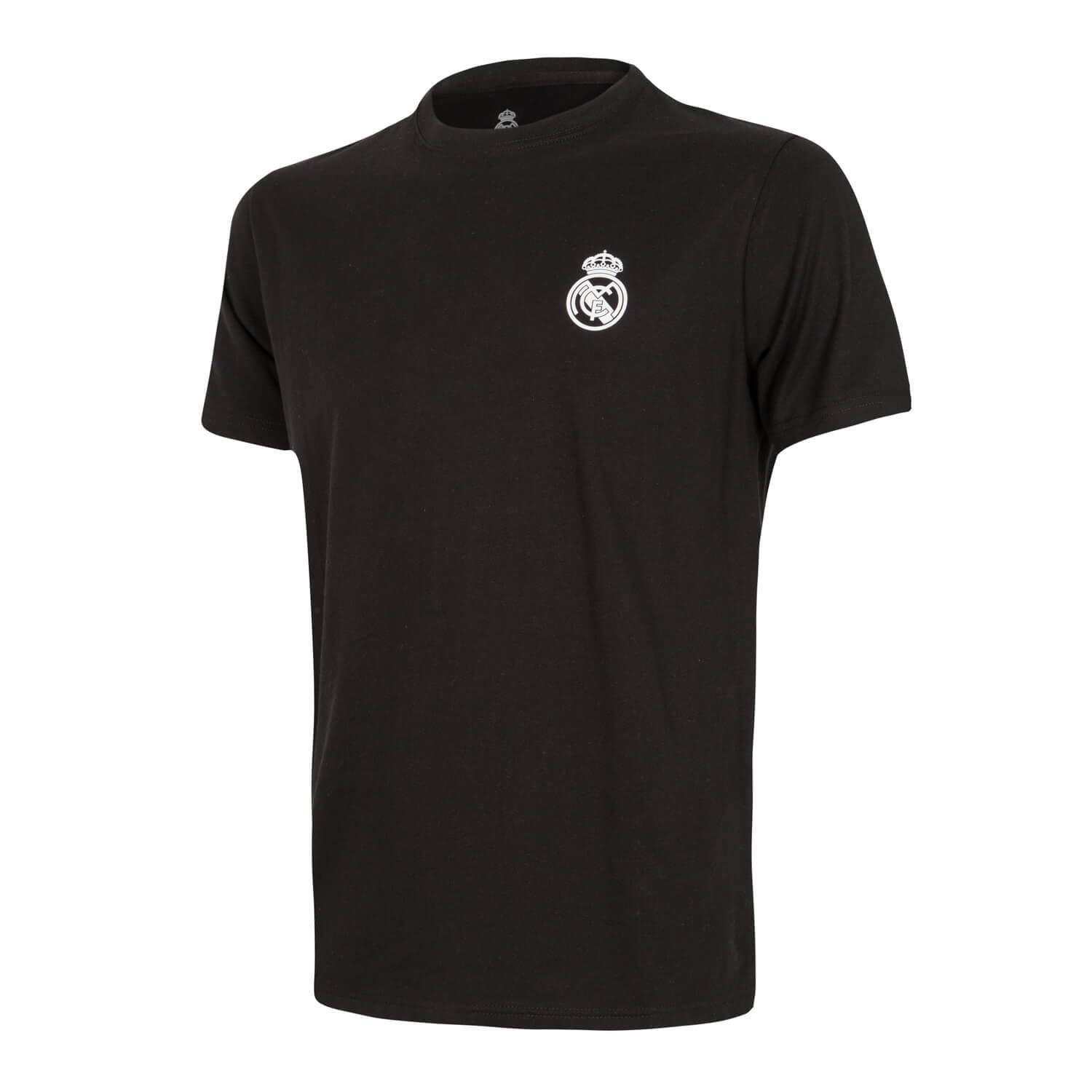 Camiseta Negra Hombre Escudo Monocolor Essentials