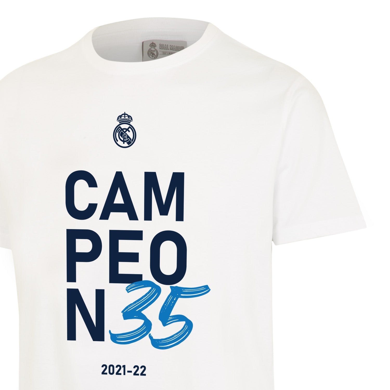 Camiseta Niños Campeóns 35 Blanca