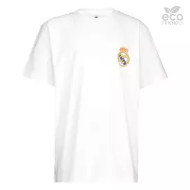 Camiseta Niños ECO Essentials Real Madrid Escudo Color Blanca