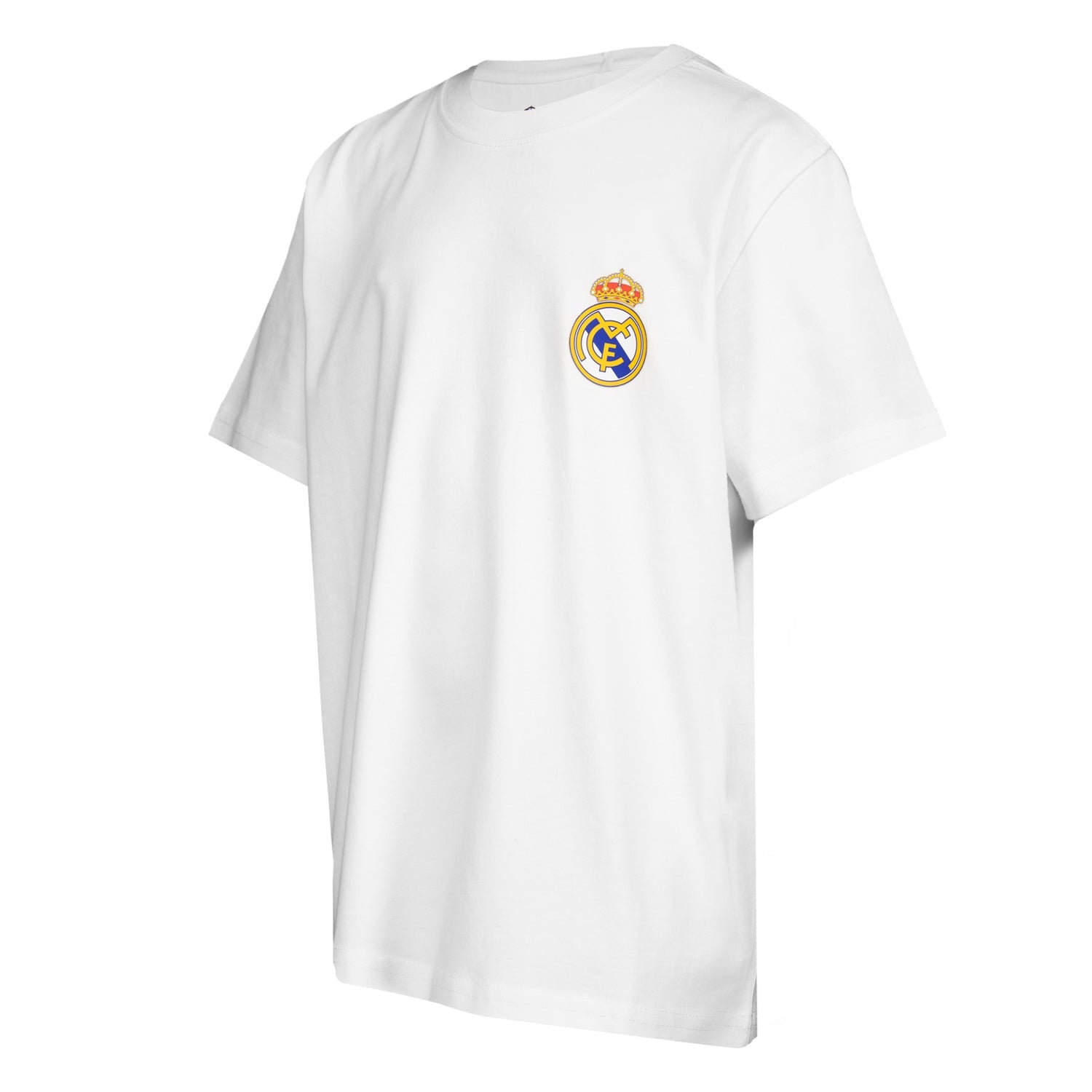 Camiseta Niños ECO Essentials Real Madrid Escudo Color Blanca