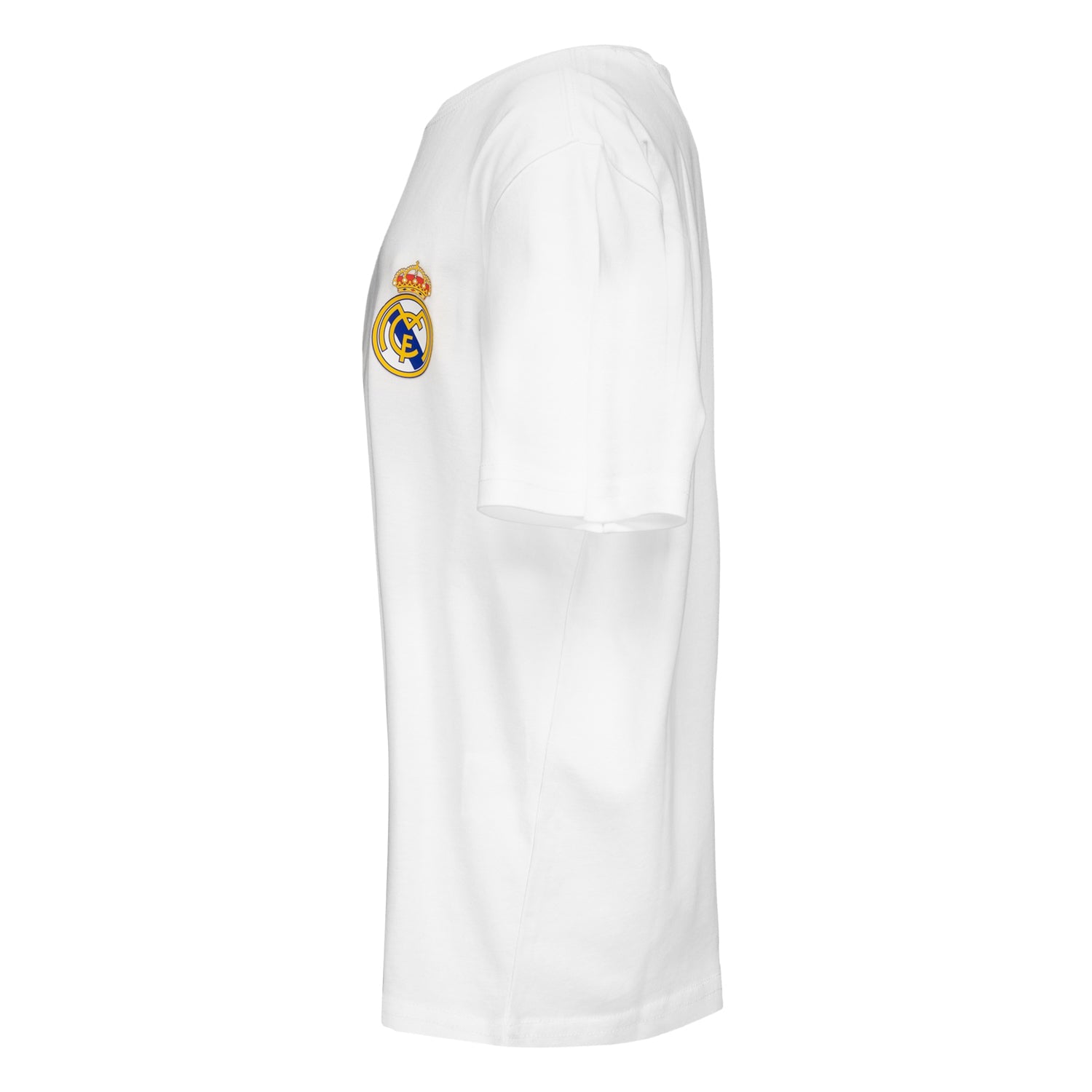 Camiseta Niños ECO Essentials Real Madrid Escudo Color Blanca