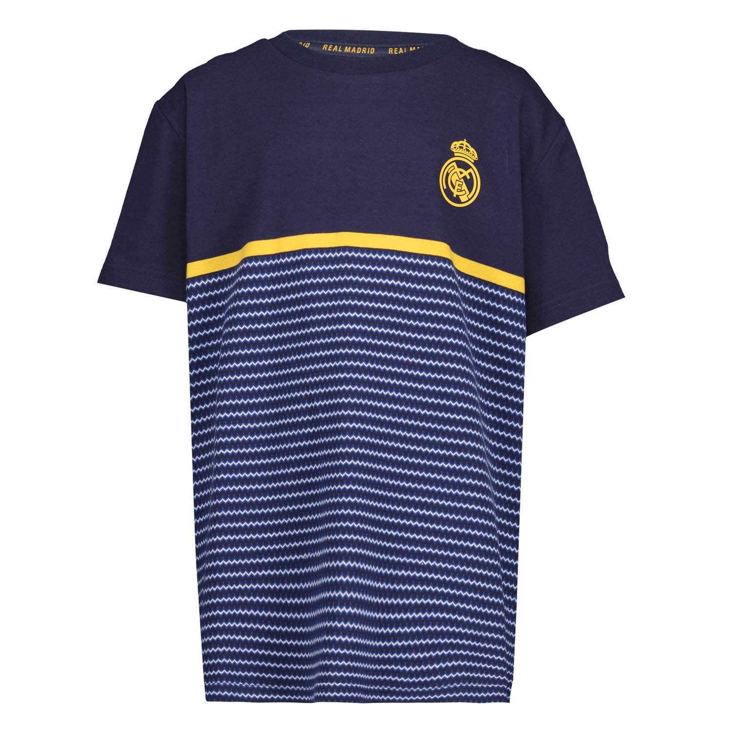 Camiseta Niños Kids on Tour Real Madrid Raya Horizontal Azul