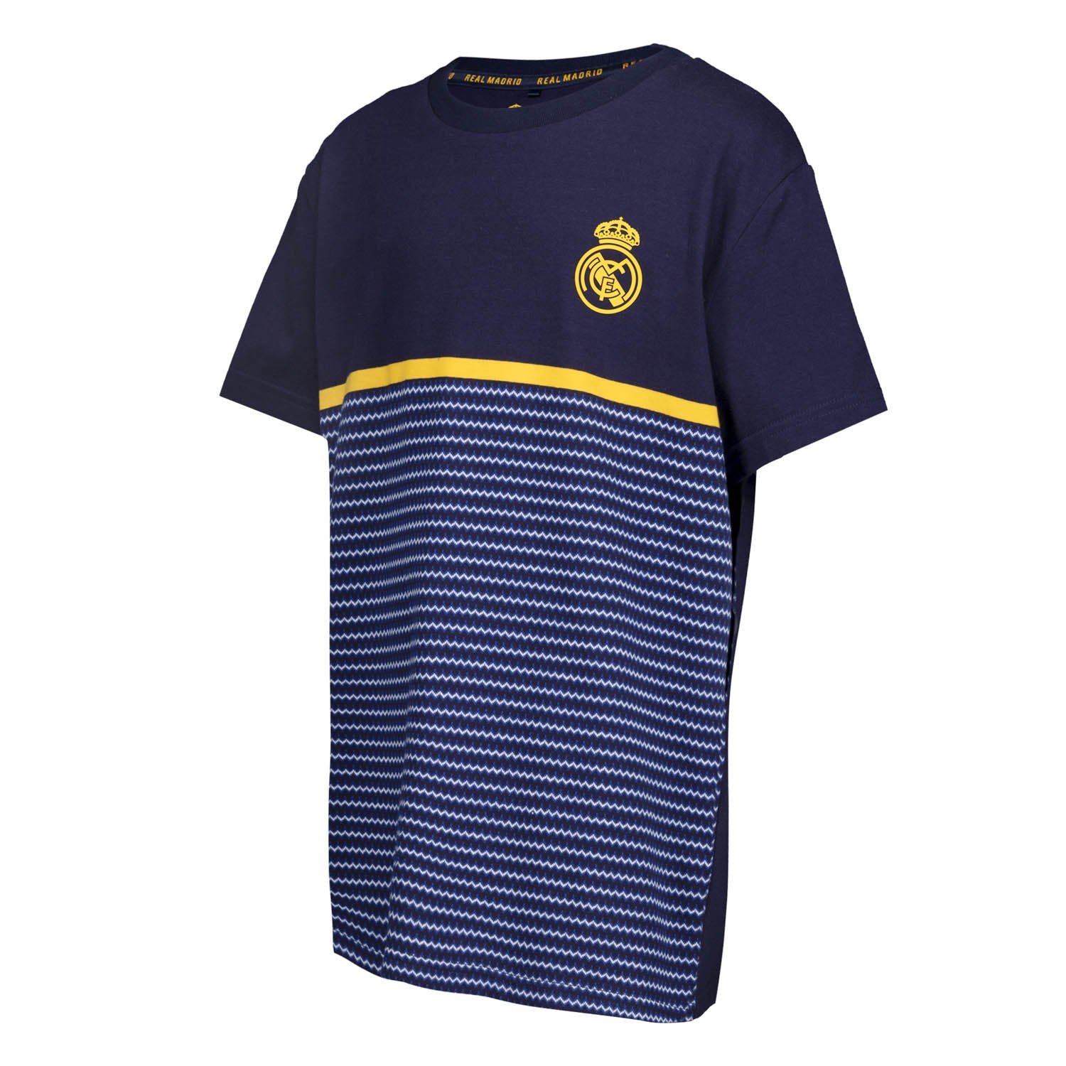 Camiseta Niños Kids on Tour Real Madrid Raya Horizontal Azul