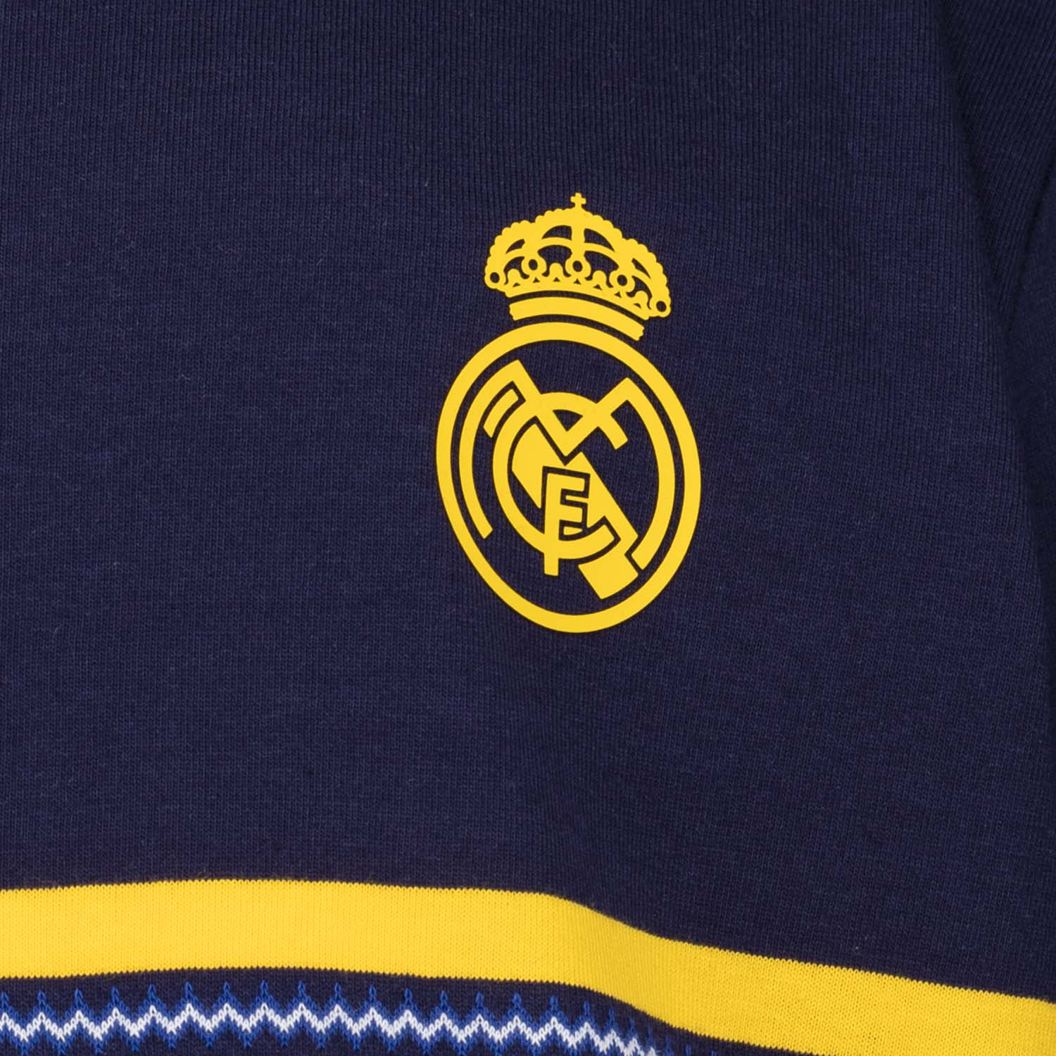 Camiseta Niños Kids on Tour Real Madrid Raya Horizontal Azul