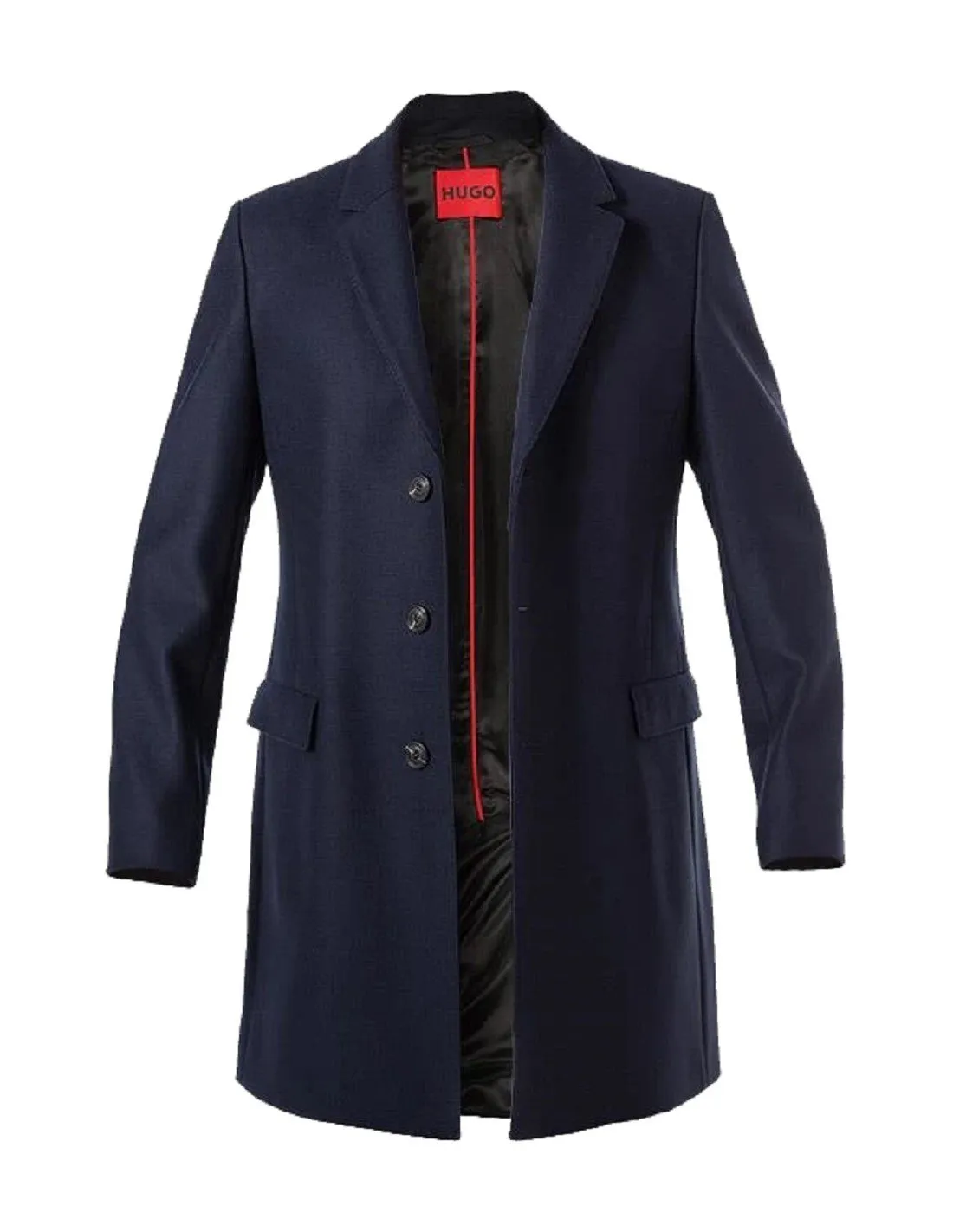 Cappotto Hugo Boss uomo 50495214405 blu