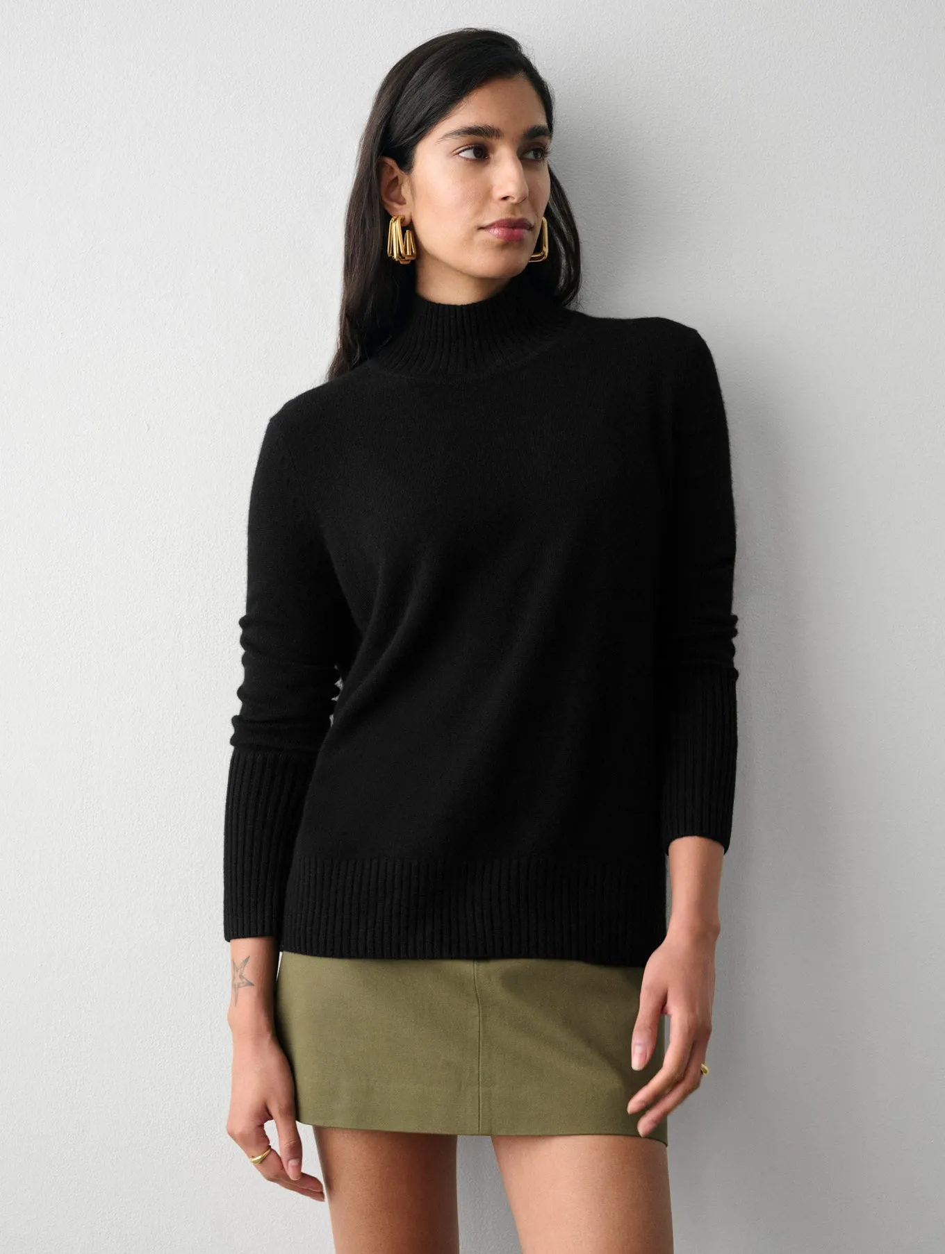 CASHMERE EASY STANDNECK