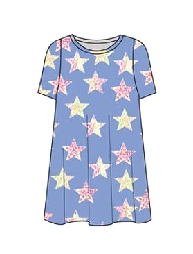 Chaser Mixed Stars S/S Dress