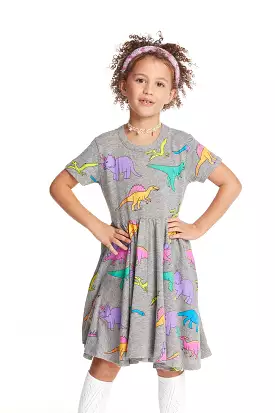 Chaser Neon Dinos S/S Dress