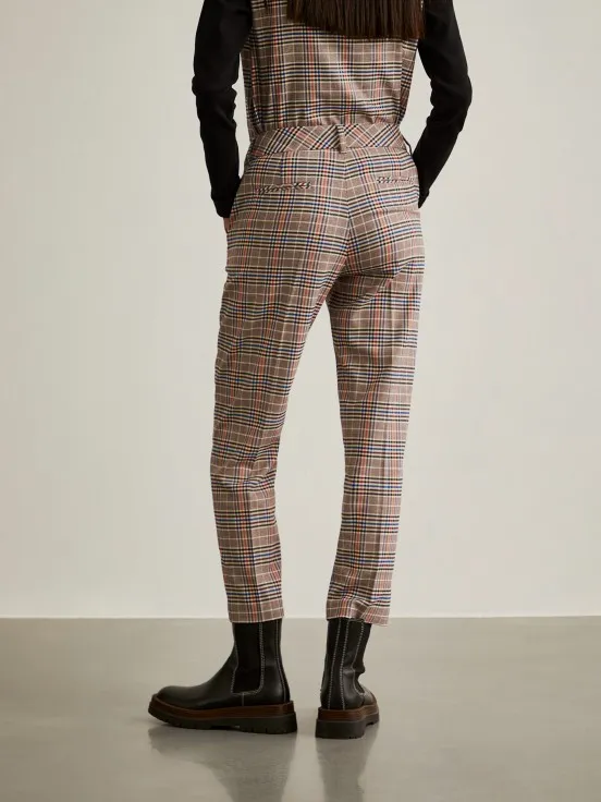 Checkered chinos