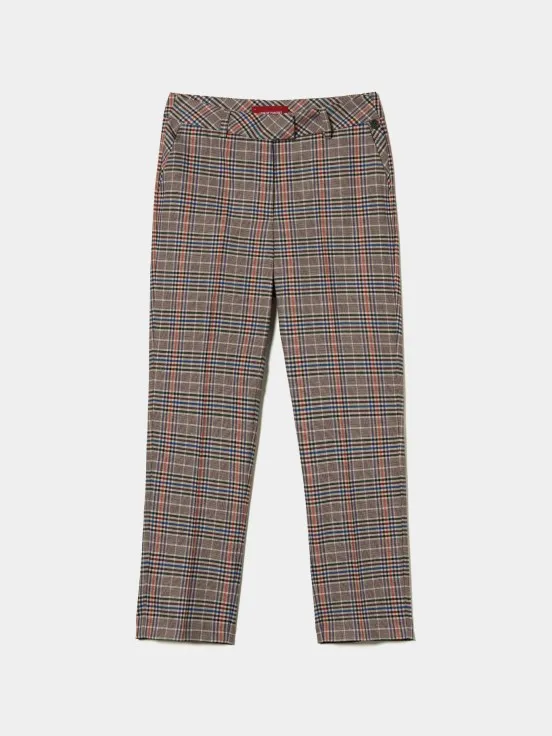 Checkered chinos