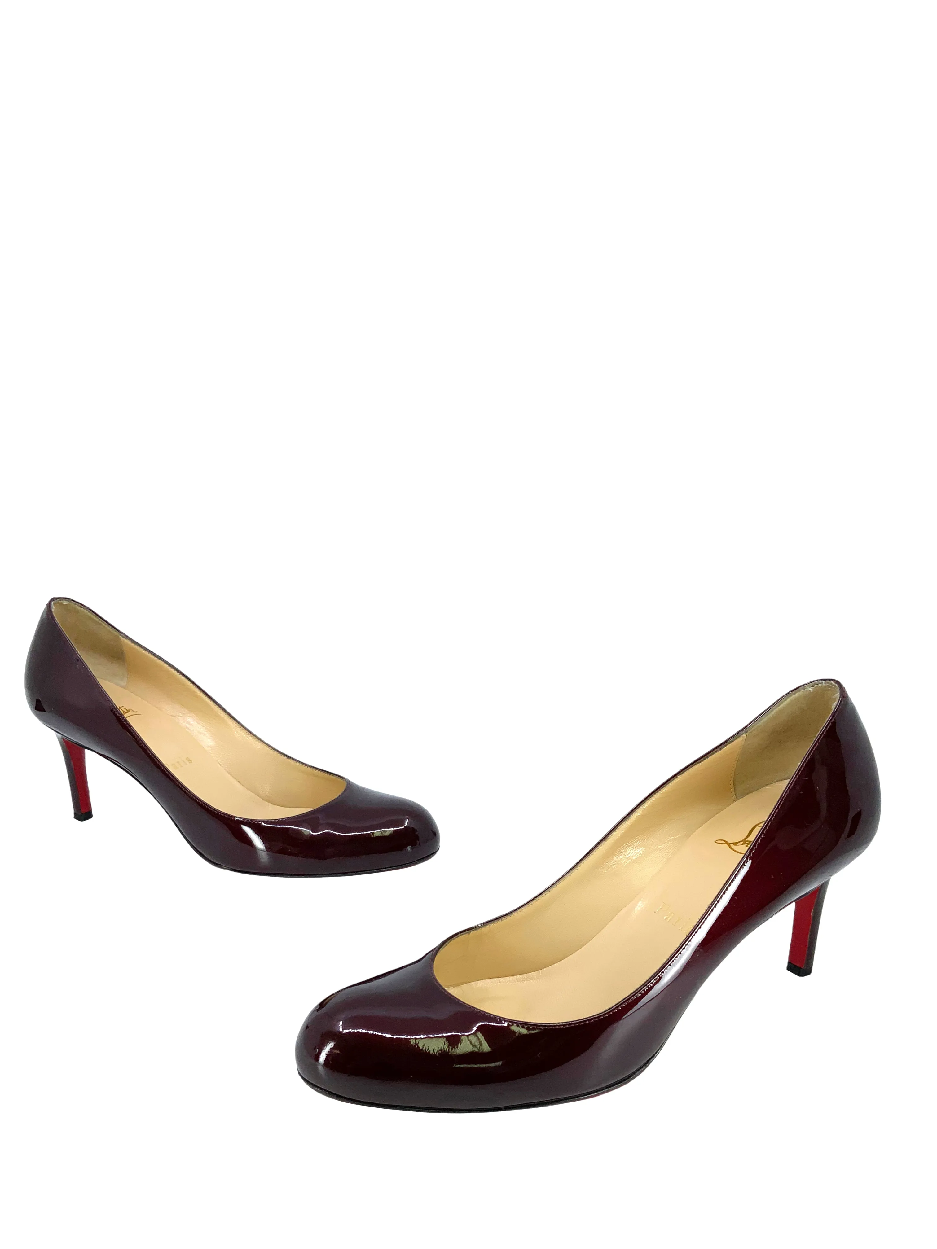 Christian Louboutin Patent Leather Simple Pumps Size 8