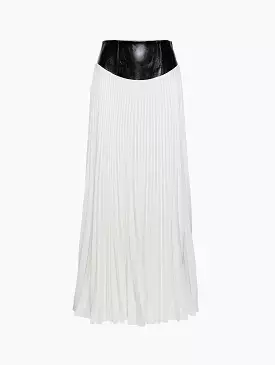 Cotton Pleated Skirt