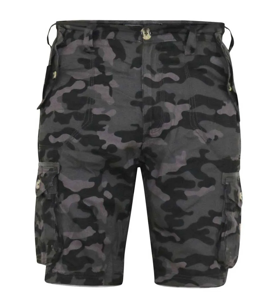 D555 Mens Camouflage Print Cargo Shorts (ZAVIER)