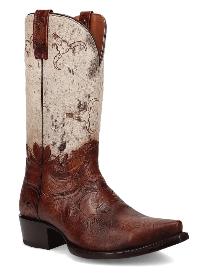 Dan Post DP80516 Mens Rodeo Hair On Leather Boot Brown