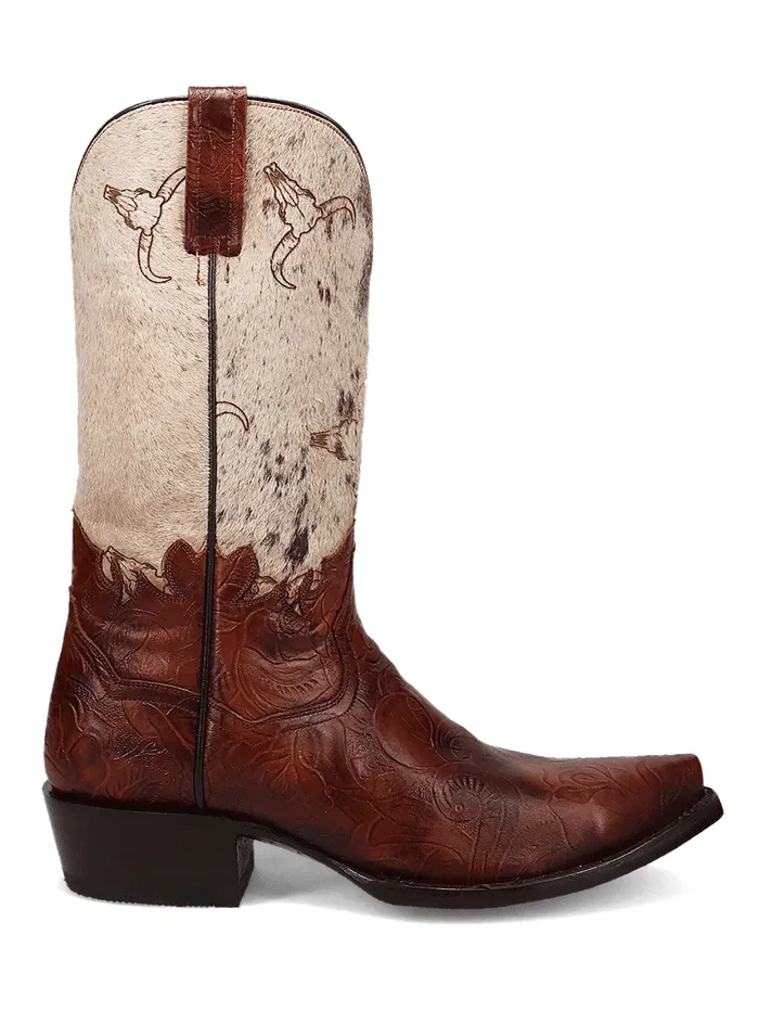 Dan Post DP80516 Mens Rodeo Hair On Leather Boot Brown