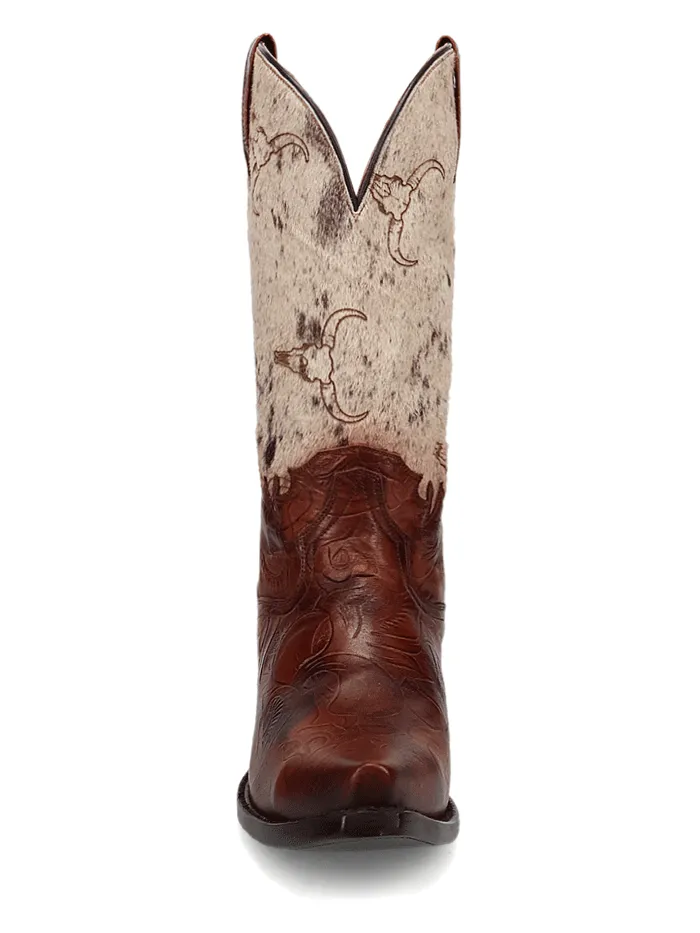 Dan Post DP80516 Mens Rodeo Hair On Leather Boot Brown