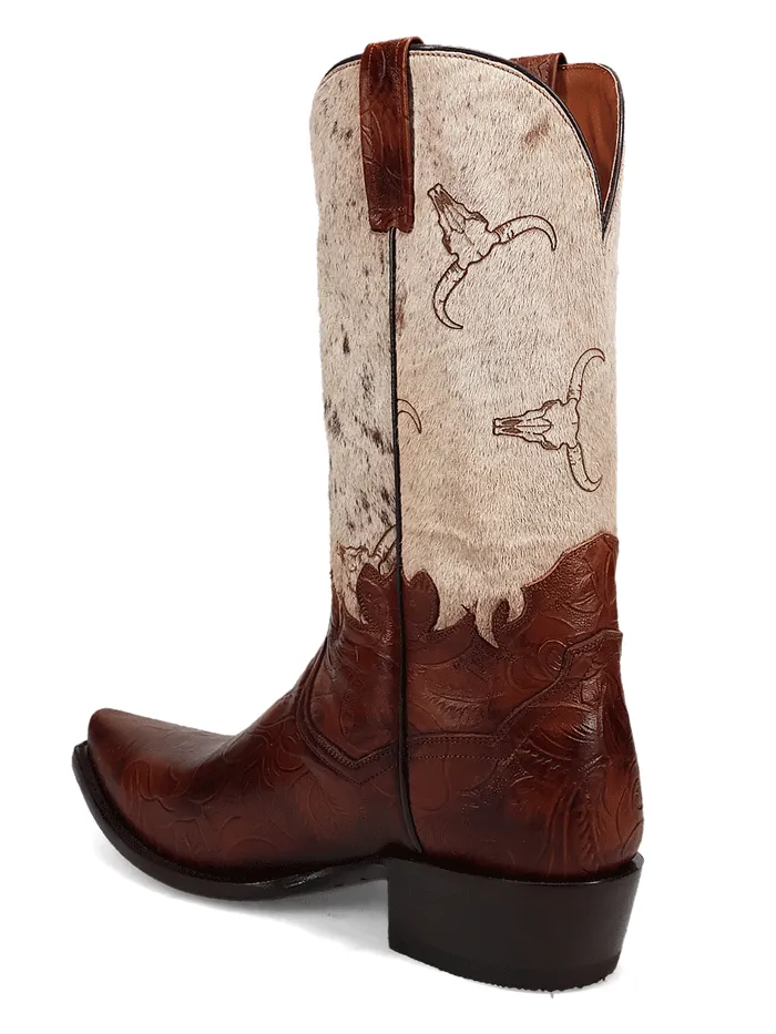 Dan Post DP80516 Mens Rodeo Hair On Leather Boot Brown