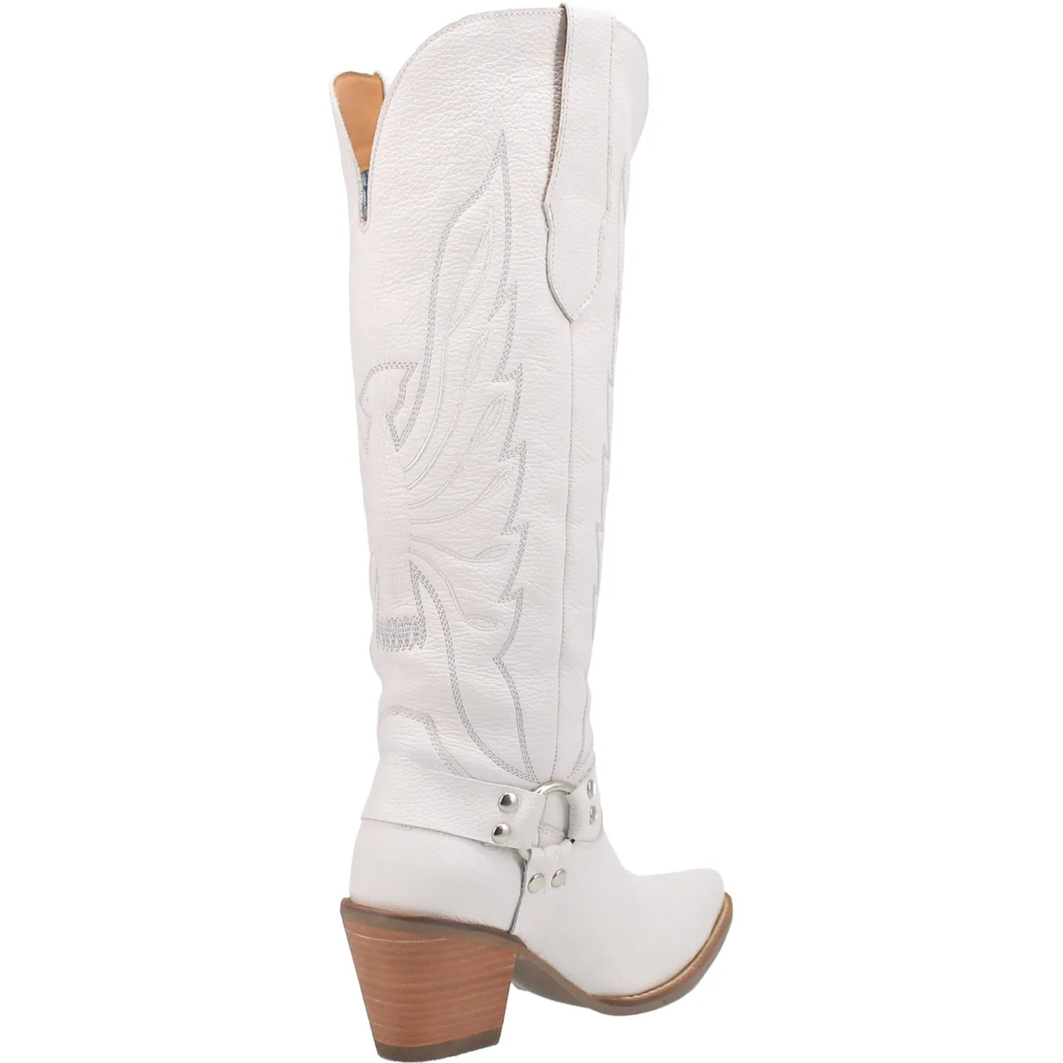 Dingo Womens Heavens To Betsy Cowboy Boots Leather White