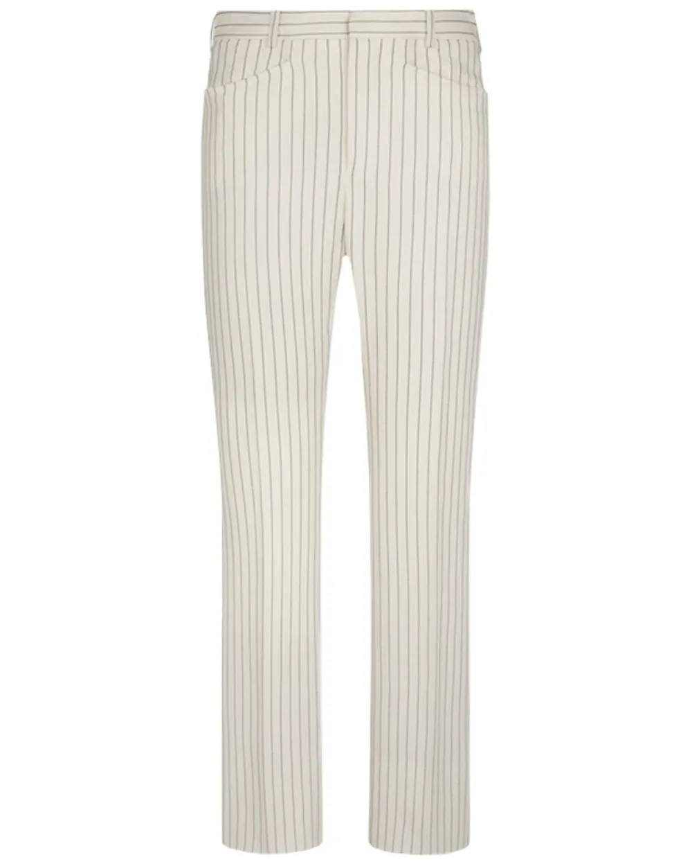 Ecru and Black Stripe Tailored Pant