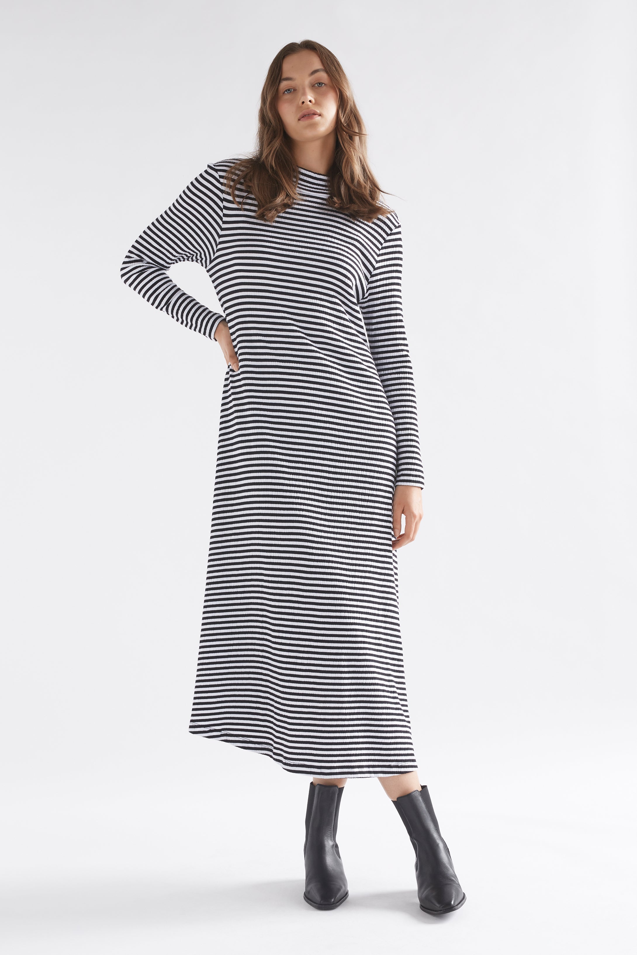 Elk The Label - Klarr Jersey Dress - Black / White