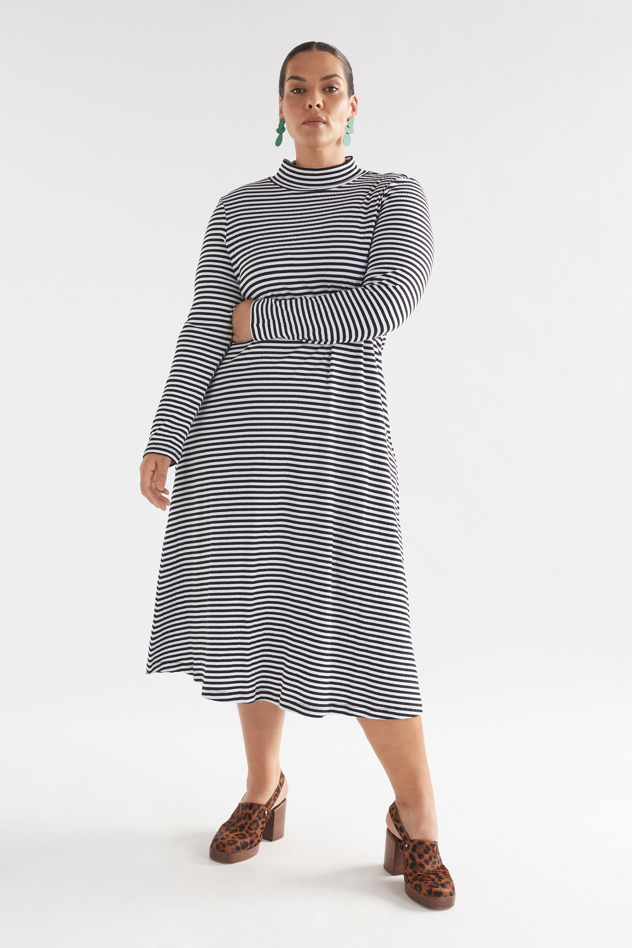 Elk The Label - Klarr Jersey Dress - Black / White